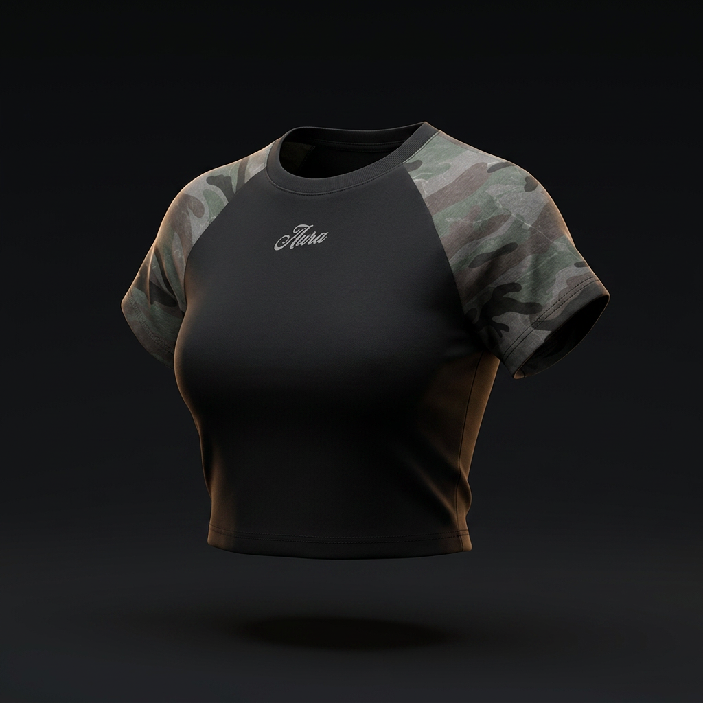 AURA / 093 — SHADOW CAMO RAGLAN