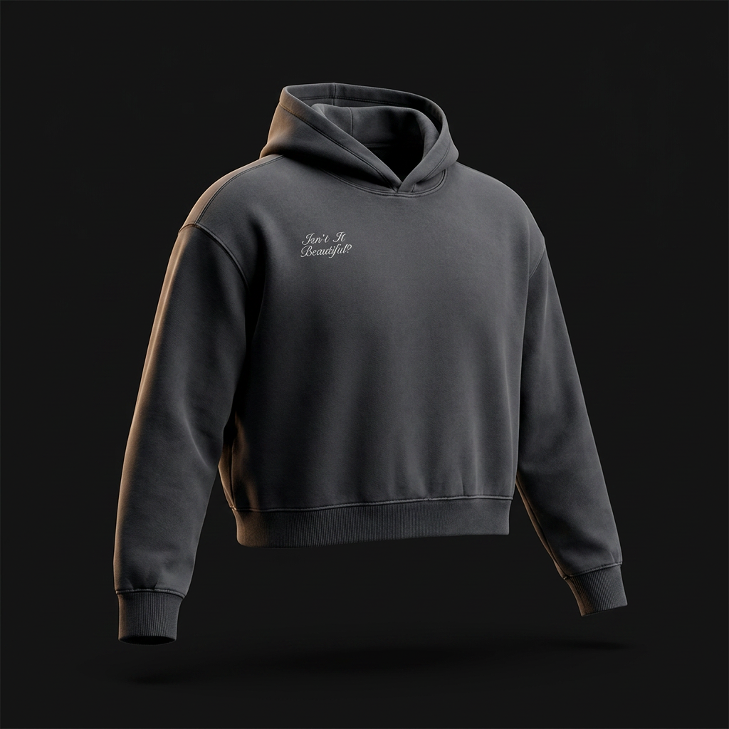 AURA / 002 — BUTTERFLY EFFECT CROP HOODIE